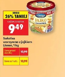 Sałatka warzywna z jajkiem Lisner