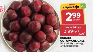 Buraki gotowane całe