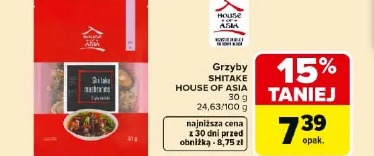 Grzyby SHIITAKE HOUSE OF ASIA