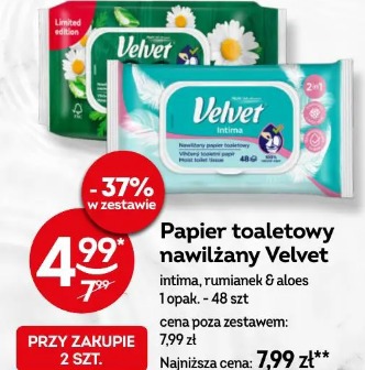 Papier toaletowy nawilżany Velvet