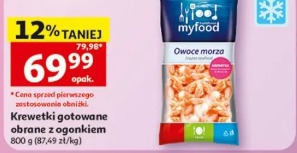 Krewetki gotowane obrane z ogonkiem myfood