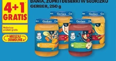 Dania, zupki i deserki w słoiczku Gerber, 250 g