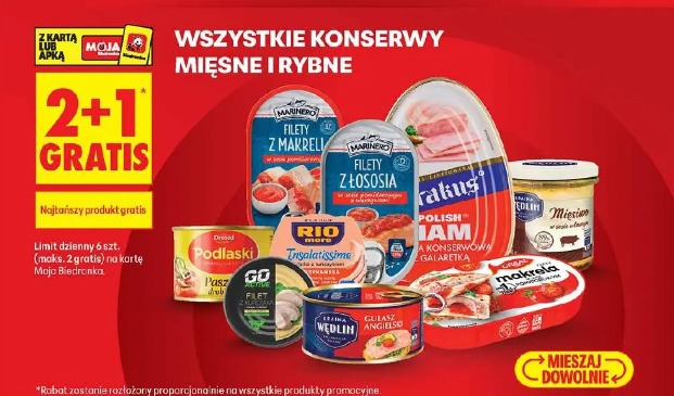 Wszystkie konserwy mięsne i rybne