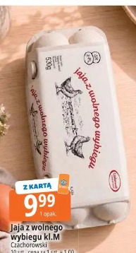 Jaja z wolnego wybiegu k.l M Czachorowski
