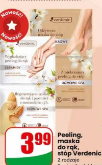 Peeling, maska do rąk, stóp Verdenic