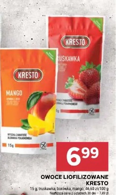 Owoce liofilizowane Kresto