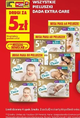 Wszystkie pieluszki Dada Extra Care