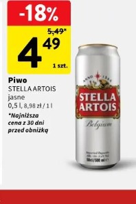 Piwo Stella Artois jasne