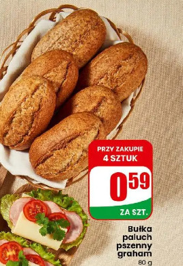 Bułka paluch pszenny graham