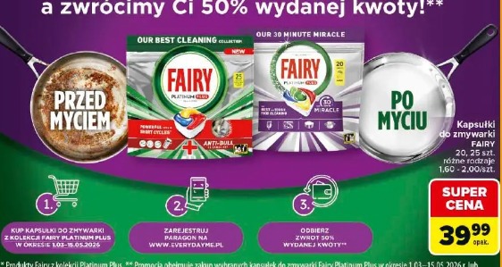 Fairy kapsułki do zmywarki