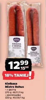 Kiełbasa Mistrz Rohus z gęsiną i kiełbasa pieprzowa