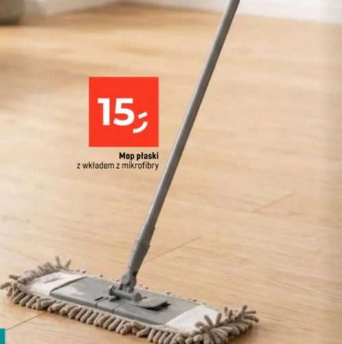 Mop płaski z wkładem z mikrofibry