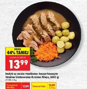 Indyk w sosie maślano-koperkowym Wolno Gotowane Kraina Mięs