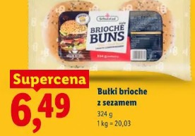 Butki brioche z sezamem