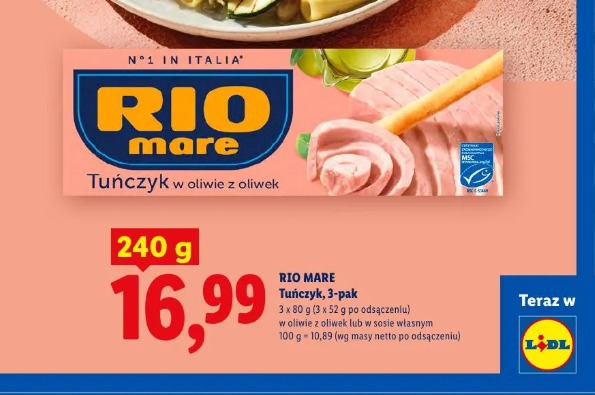 Rio Mare Tuńczyk w oliwie z oliwek