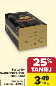 Ser żółty Nadbiebrzański, Moniecki