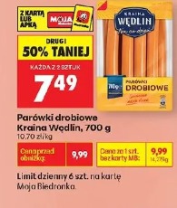 Parówki drobiowe Kraina Wędlin