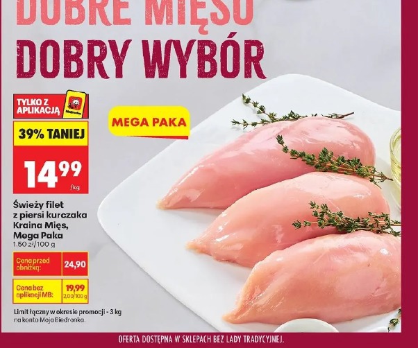 Świeży filet z piersi kurczaka