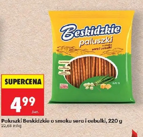 Paluszki Beskidzkie o smaku sera i cebulki