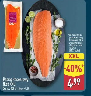 Pstrąg łososiowy filet XXL