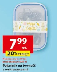 Pojemnik na żywność z wykrawaczami