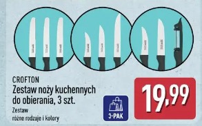 Crofton Zestaw noży kuchennych do obierania, 3 szt.