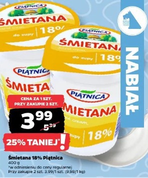 Śmietana 18% Piątnica