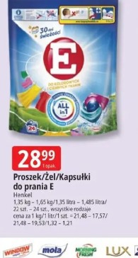 Proszek/Żel/Kapsułki do prania E Henkel