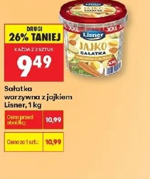 Sałatka warzywna z jajkiem Lisner