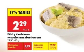 Filety śledziowe w sosie musztardowym