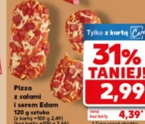 Pizza z salami i serem Edam