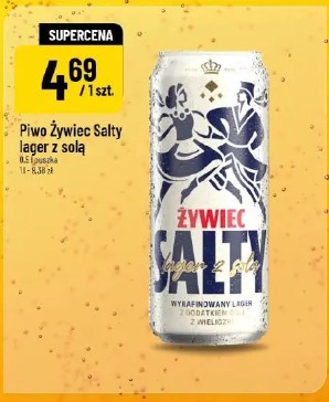 Piwo Żywiec Salty lager z solą