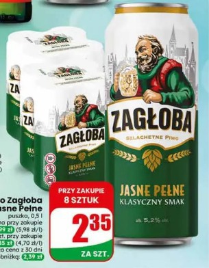 Piwo Zagłoba Jasne Pełne klasyczny smak