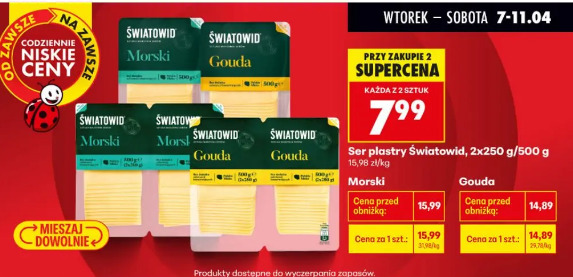 Ser plastry Światowid morski/gouda