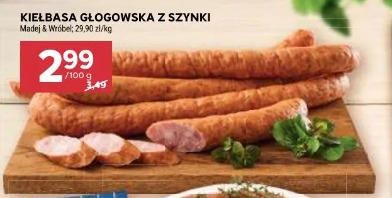 Kiełbasa głogowska z szynki Madej & Wróbel