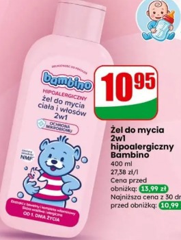 Żel do mycia 2w1 hipoalergiczny Bambino