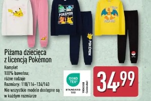 Piżama dziecięca z licencją Pokémon