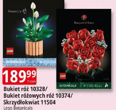 Bukiet róż 10328/Bukiet różowych róż 10374/Skrzydłokwiat 11504 Lego Botanicals