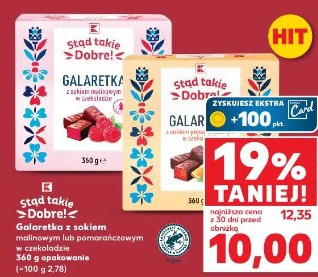 Stąd takie Dobre! Galaretka z sokiem malinowym lub pomarańczowym w czekoladzie