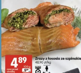 Zrazy z łososia ze szpinakiem