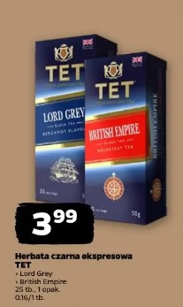 Herbata czarna ekspresowa TET