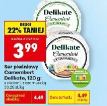 Ser pleśniowy Camembert Delikate z ziołami, z czosnkiem