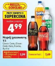 Napój gazowany, 1 l Coca-Cola, Coca-Cola Zero, Fanta, Sprite