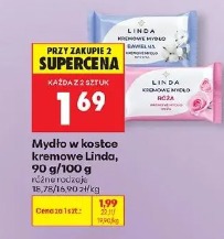 Mydło w kostce kremowe Linda