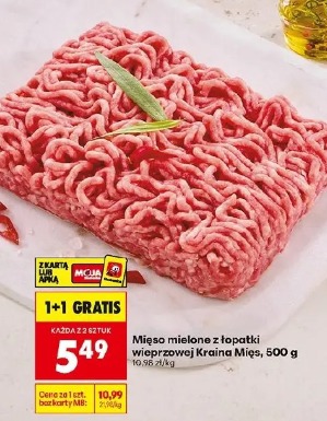 Mięso mielone z łopatki wieprzowej Kraina Mięs