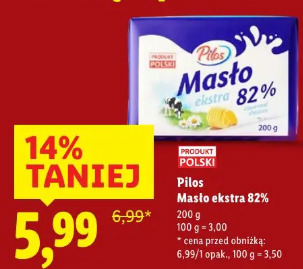 Pilos masło ekstra 82%