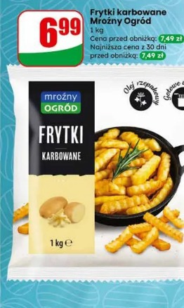 Frytki karbowane Mrożny Ogród