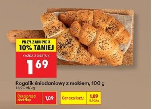 Rogalik śniadaniowy z makiem