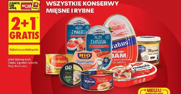 Wszystkie konserwy mięsne i rybne