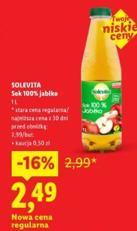 Solevita Sok 100% jabłko
